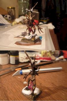 Wood Elves winter Dryad by Decreep