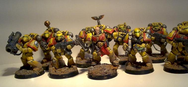 Imperial Fists tactical marines by Troll kim