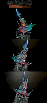 Tzeentch Chaos Lord on Disc of Tzeentch by TM8671