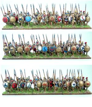 15mm Xyston Hoplite Phalanx by ghpainting