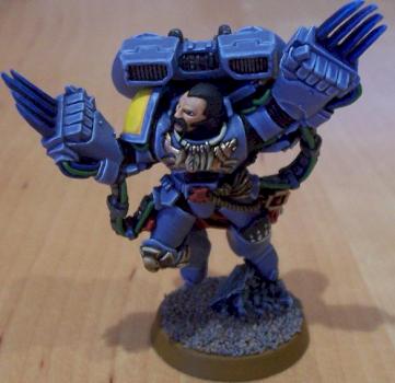 Wolf Guard jump pack leader by paladian