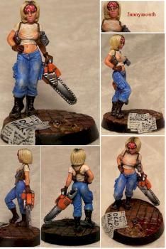 Ashley Campbell, female zombie hunter by funnymouth