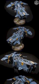 Space Wolves Stormfang Gunship by dynamic168