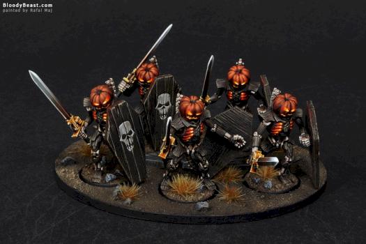 Necron Lychguards of the Pumpkin Dynasty (Halloween) by BloodyBeast.com