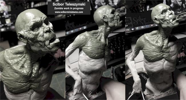 Zombie work in progress by Scibor