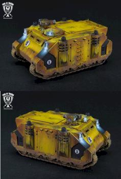 Imperial Fists Rhino by Ehlanay