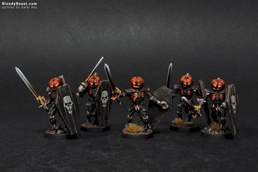 Necron Lychguards of the Pumpkin Dynasty (Halloween) by BloodyBeast.com