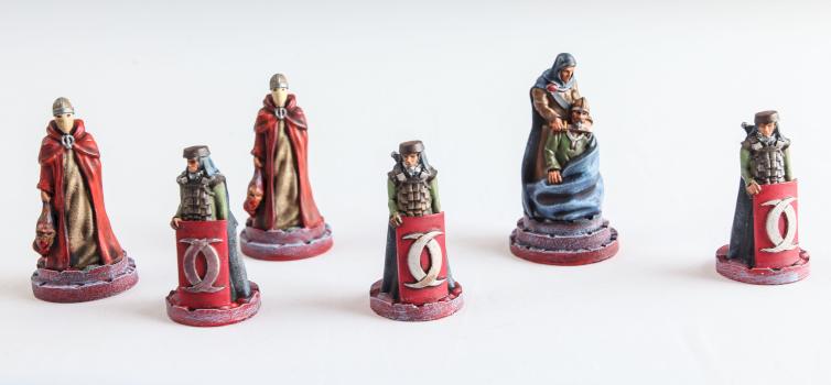 Lord of Ice garden - Red player's miniatures by Juzwa