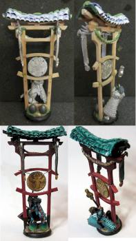 Skorne standard bearer with torii by Gtsoul