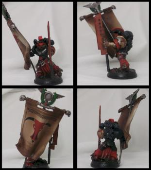 Minotaur Space Marines Honor Guard /w Chapter Banner by Sasa0mg