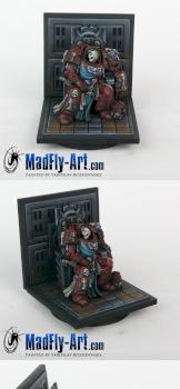 Dead Terminator on Throne by MadFlyArtStudio