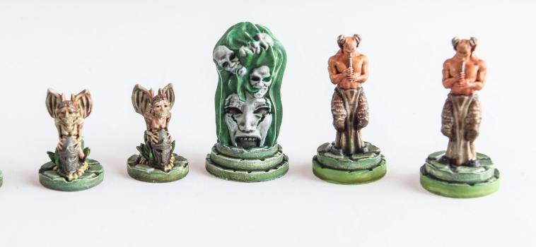 Lord of Ice garden - Green player's miniatures by Juzwa