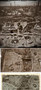 Death Korps Trench Warfare Diorama WIP by Herr Oberst
