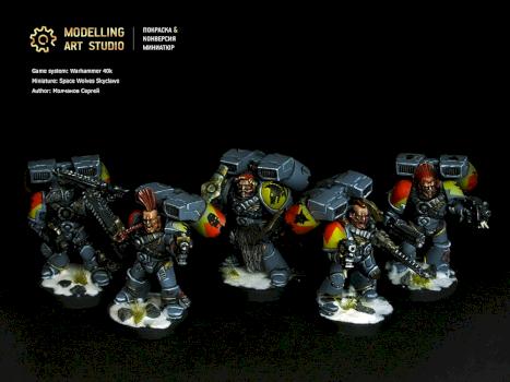 Space Wolves Skyclaws by Modelling Art Studio