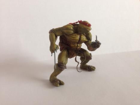 Ninja Turtles Raphael - 54 mm handmade unicat in supersculpey by taurus-82