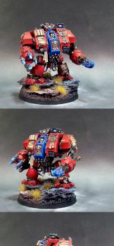 Blood Angels Furioso Librarian Dreadnought by lovall