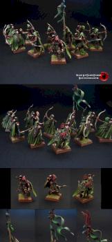 Wood Elf Glade Guards/Scouts by SavageDPainting