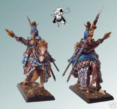 Bretonnian Duke on Warhorse Converted and Painted by yahooart