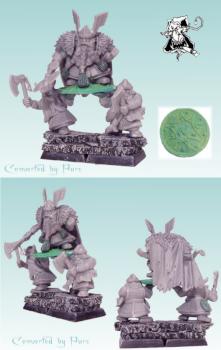 DWARF LORD with SHIELDBEARERS Converted Warhammer FB by Purc