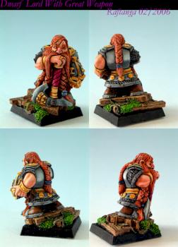 Dwarf Lord With Great Weapon by phael_minis