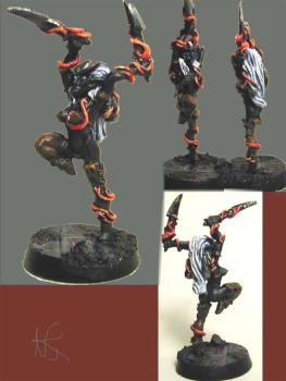 Mars Ultor amazon as drow by ALizardInCrimson