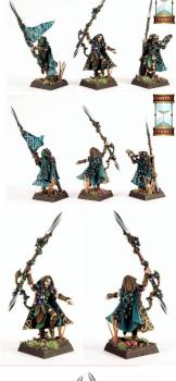 Wood Elves Eternal Guard Command Group by MantraStudio