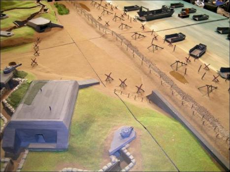 D-Day game table - view 3/4 by Tigrou from FW