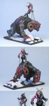 Beastmen Tuskgor Chariot by candypalmer