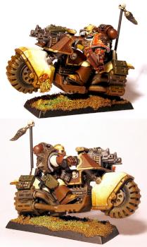 Space Marine Captain on Bike by 1zzy5