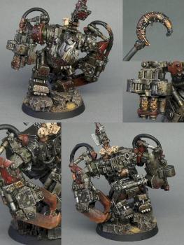 Ork Boss in mega armour by GriffinPainting