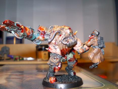Forge World Chaos Ogryn w/ Death Korp Victim by Quantar