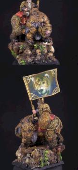 28mm/30mm Dwarf King on War Bear by rene