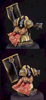 28mm / 30mm Science Fiction Templar Knight with Standard by rene