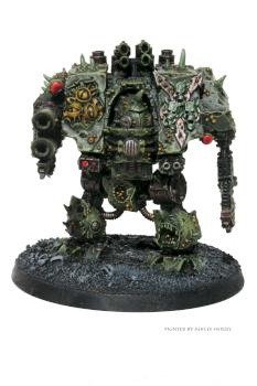 Chaos Space Marine Death Guard Dreadnought by ashley hensey