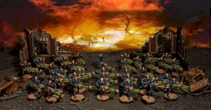 Necron army by Starfog