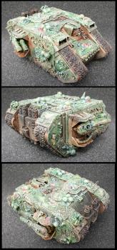 Nurgle Chaos Space Marine Landraider by rumplemaster