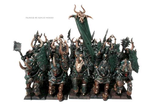Warriors of Chaos Nurgle Knights by ashley hensey