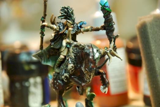 Wood Elf Lord on Stag by Greshan