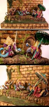 Cadwallon Ophidian diorama by irongollem