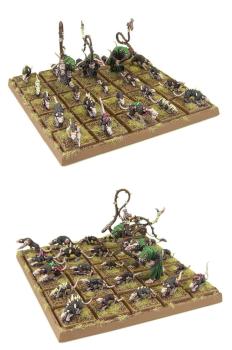 Skaven Giant Rats with converted Packmasters by richardvan