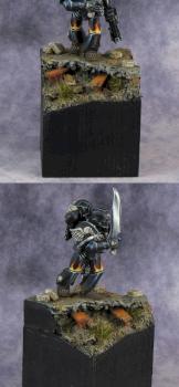 Legion of the Damned Space Marine with sword by smok