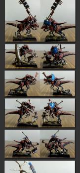 Lizardmen cold one cavalry by Rob.O