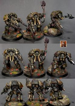 3 Chaos Space Marine Terminators - Black Legion by jarhead