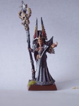 Dark elf Sorceress by Porkchop76