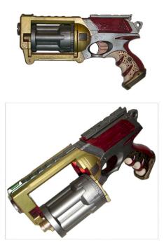 Steampunk Cosplay Modified Nerf Pistol by precinctomega