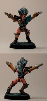 Blood Bowl Dark Elf Witch by ghorghor