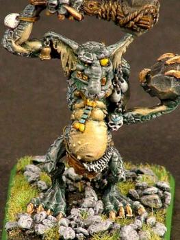 Front View of Stone Troll by Pigmented