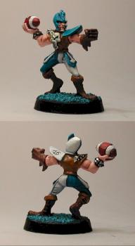Blood Bowl Dark Elf Thrower by ghorghor