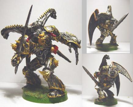 Iron Warrior Daemon Prince with wings by chipkool