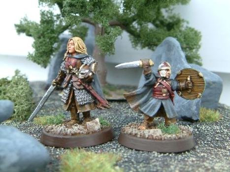 Eowyn and Merry by Laran